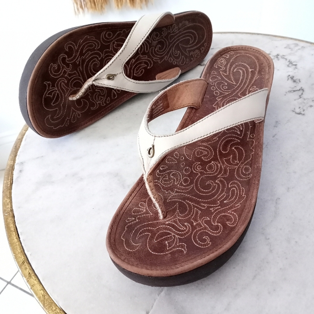 Olukai Paniolo Wedge Sandals